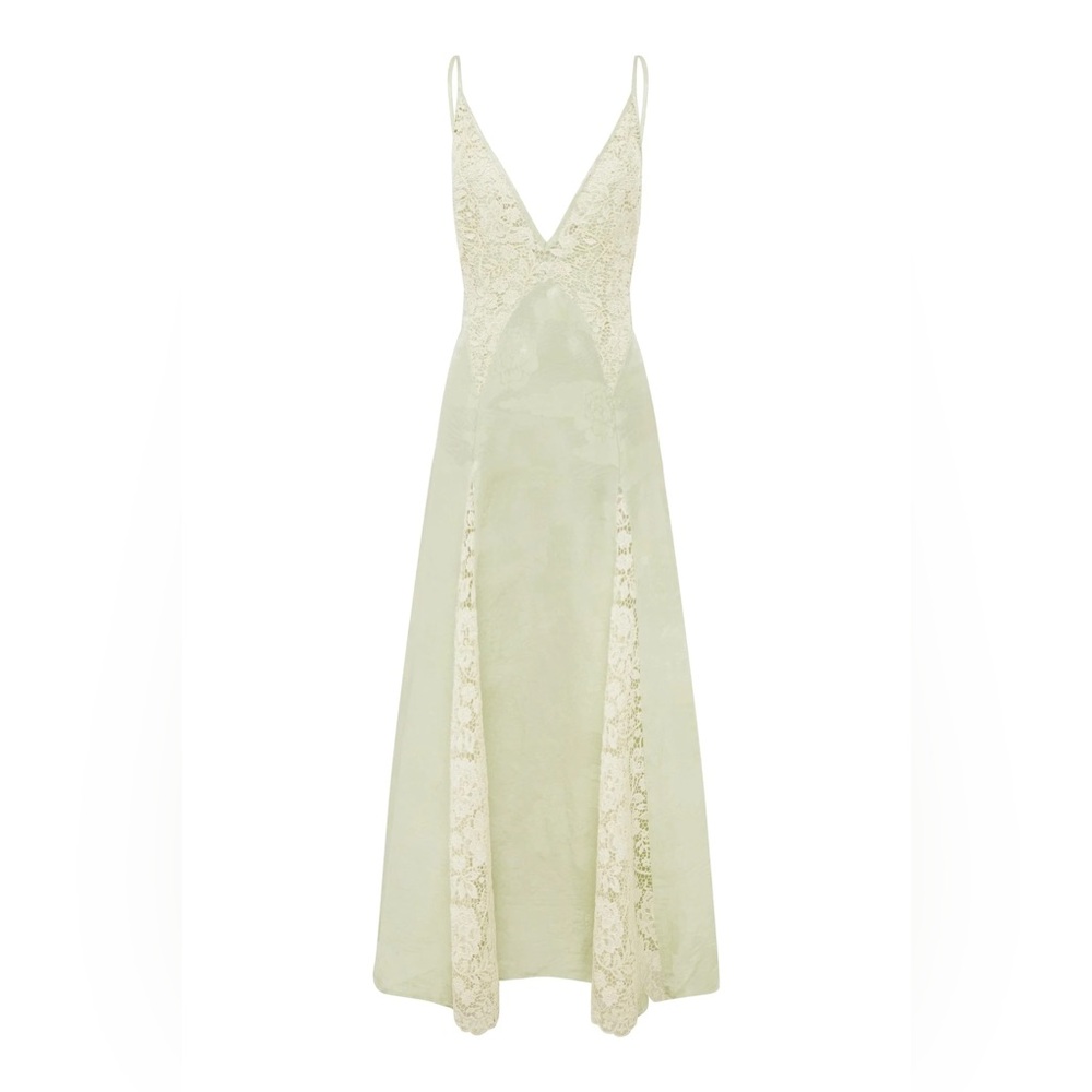 ISO IN SEARCH OF: Alémais Apollonia Pistachio Slip Dress, size US 4, AU 8